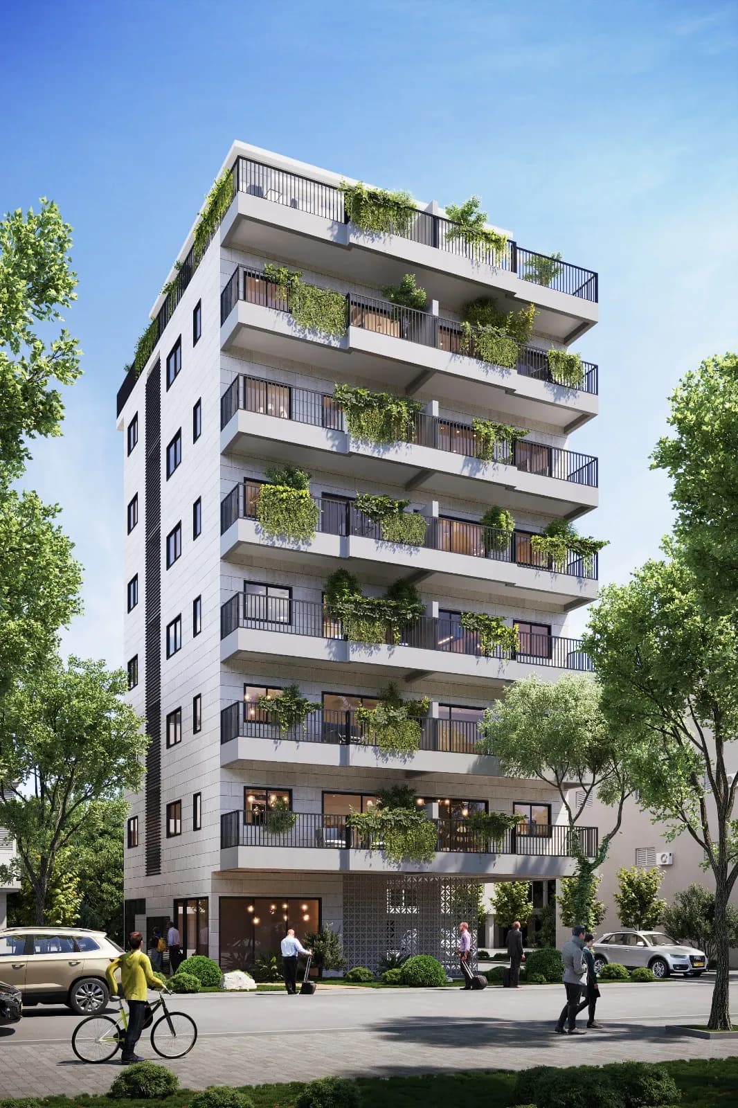 הדמיית בניין מגורים חדש ברחוב קפאח 12 בחולון