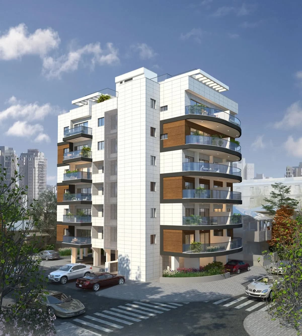 הדמיית בניין מגורים חדש ברחוב הגדוד העברי 29 בראשון לציון
